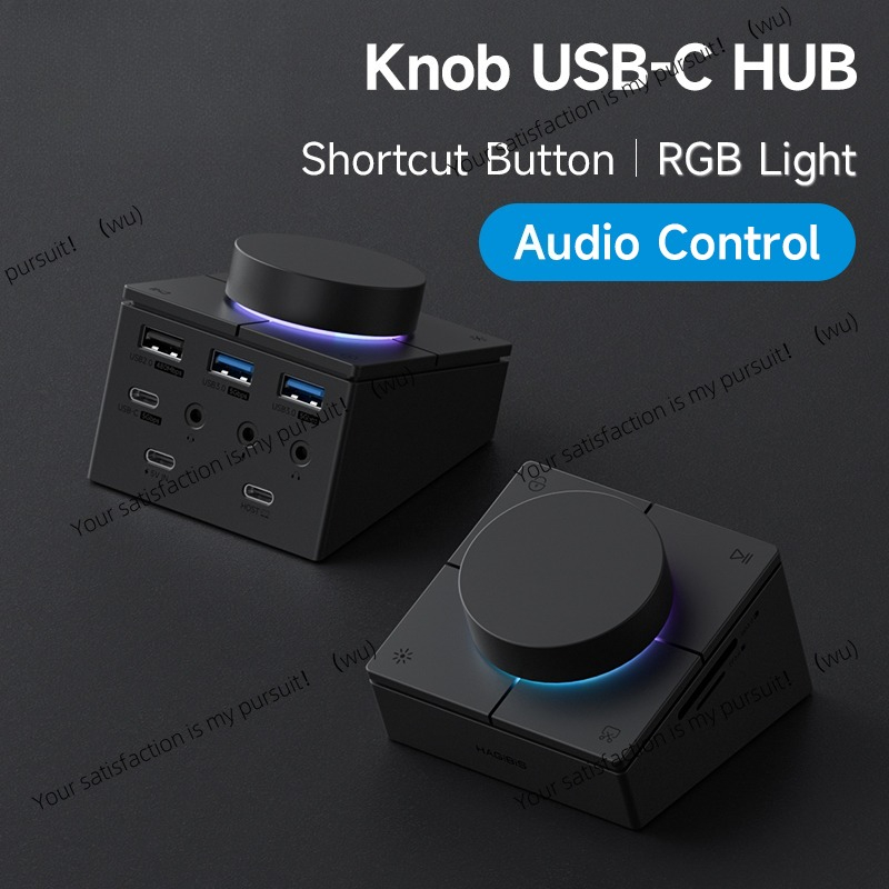 Usb Hub Type C - Hub USB C dengan Tombol Pintasan,