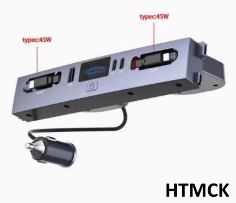 Usb Hub Type C - Hub Pengisi Daya Mobil Multi-Port, Adaptor