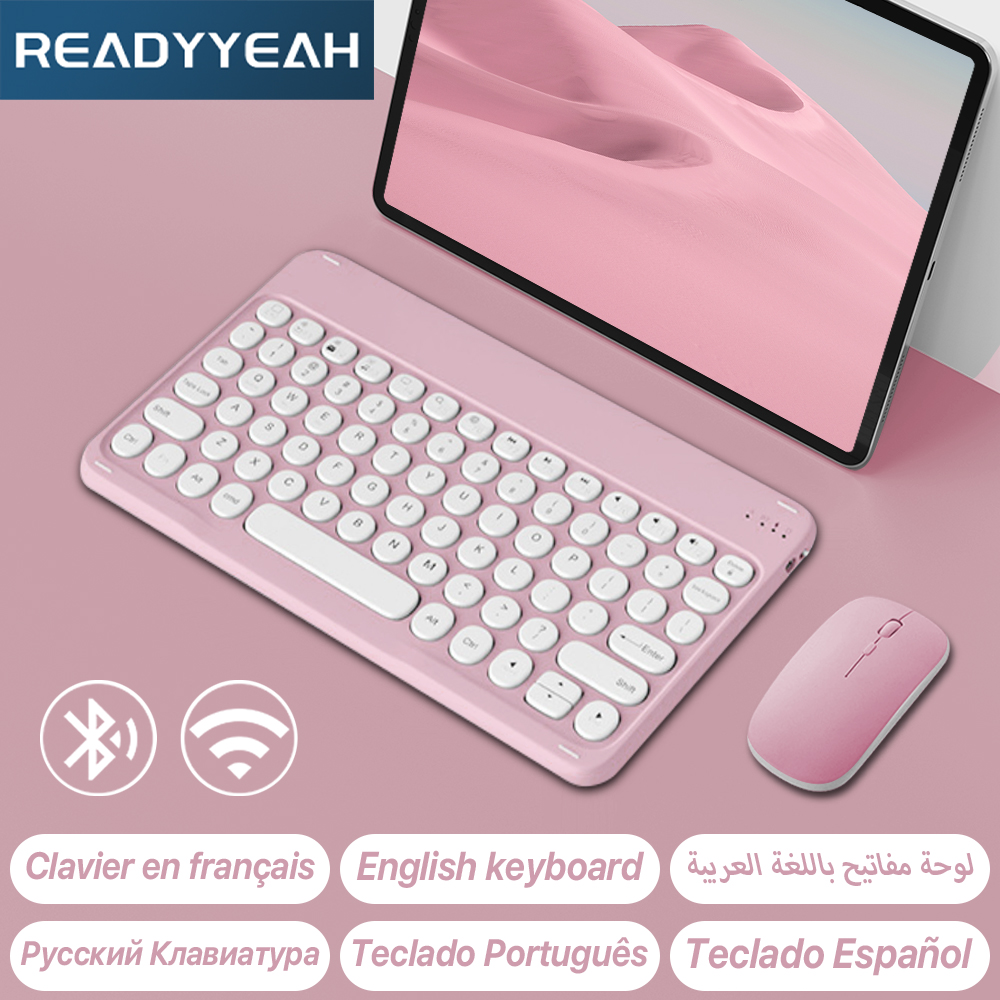 Tablet Accessories Kit - Keyboard dan Mouse nirkabel untuk Apple