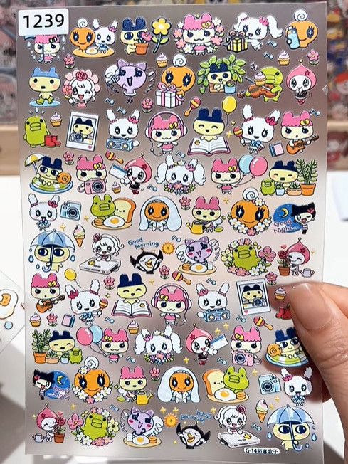 Boox Tablet Accessories - Stiker Tamagotchi Embossed Baru Tahan Air,