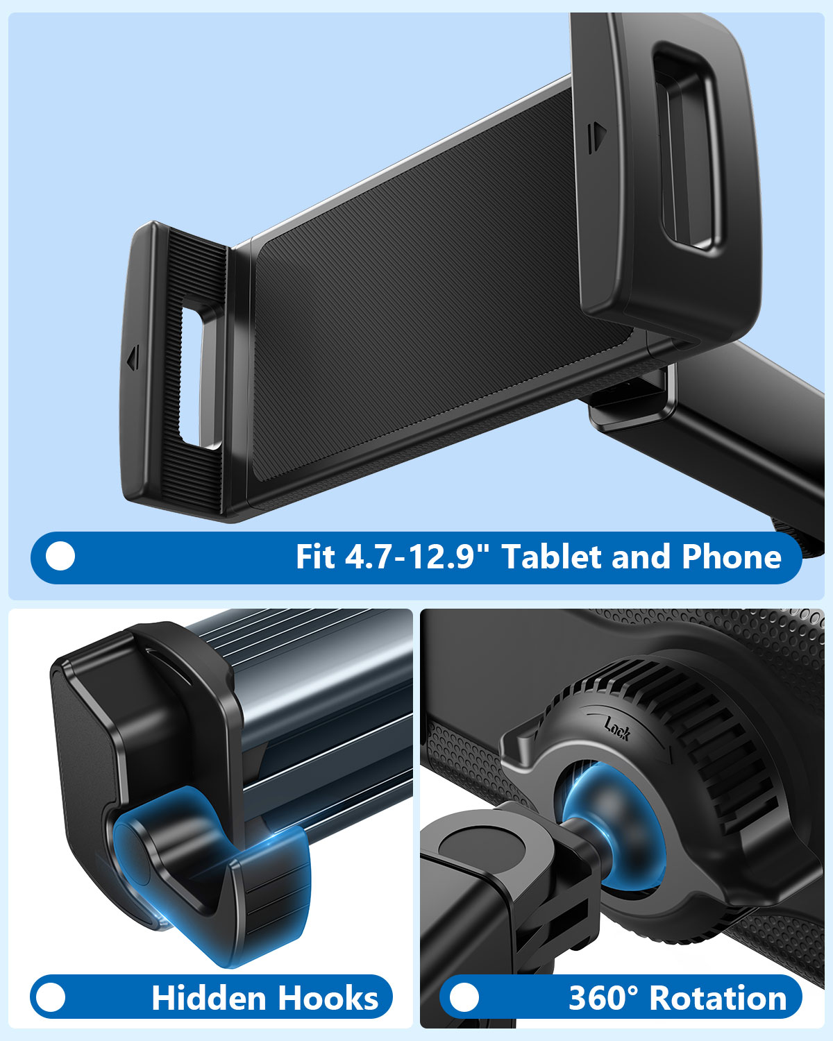Dudukan Tablet Mobil Hipacool  - Tablet Accessories Must Have ulasan dan harga