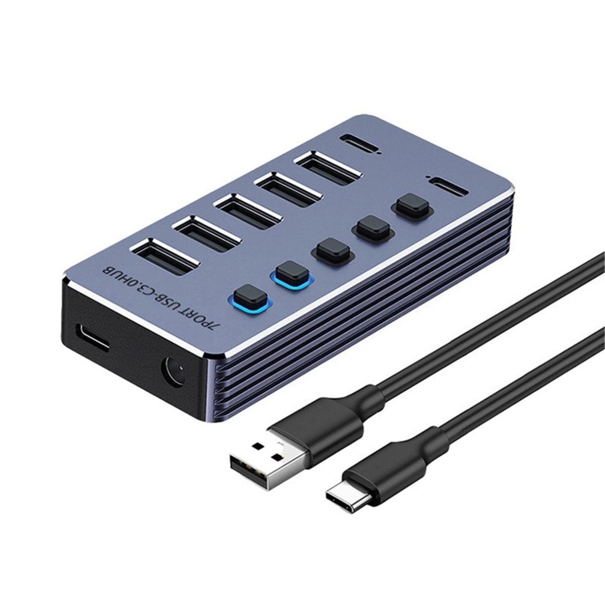 perbarui. 5-Port USB 2-Port Ty - Usb Hub Type C ulasan dan harga