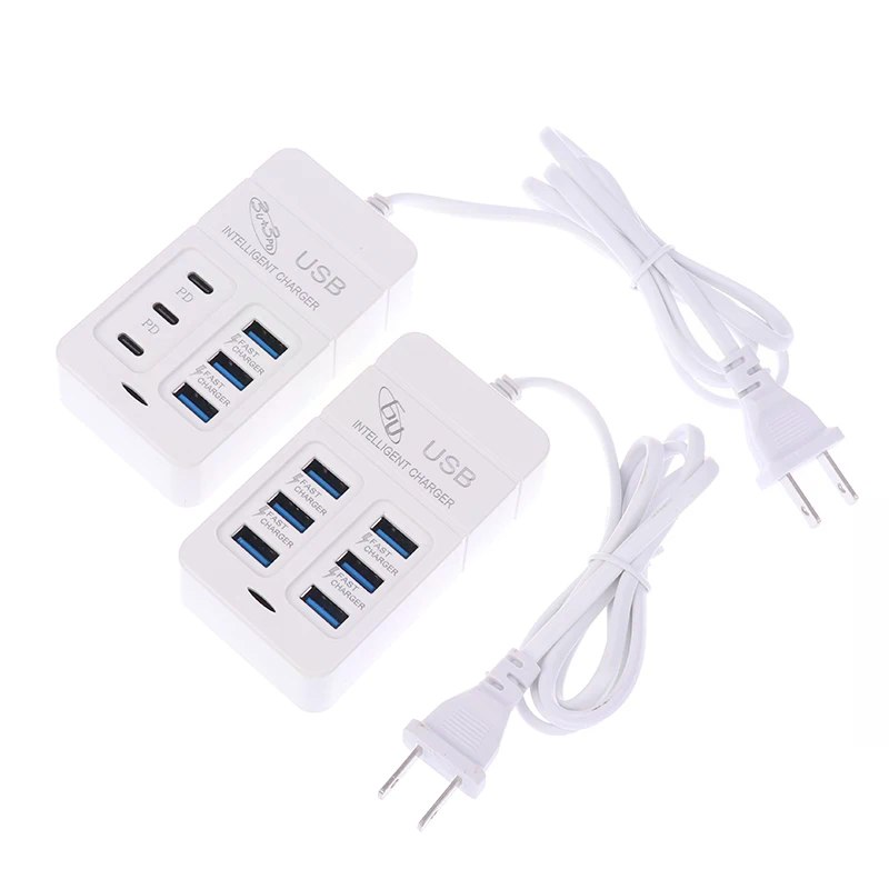1PC Charger USB Multiport 6 Po - Usb Hub Type C ulasan dan harga