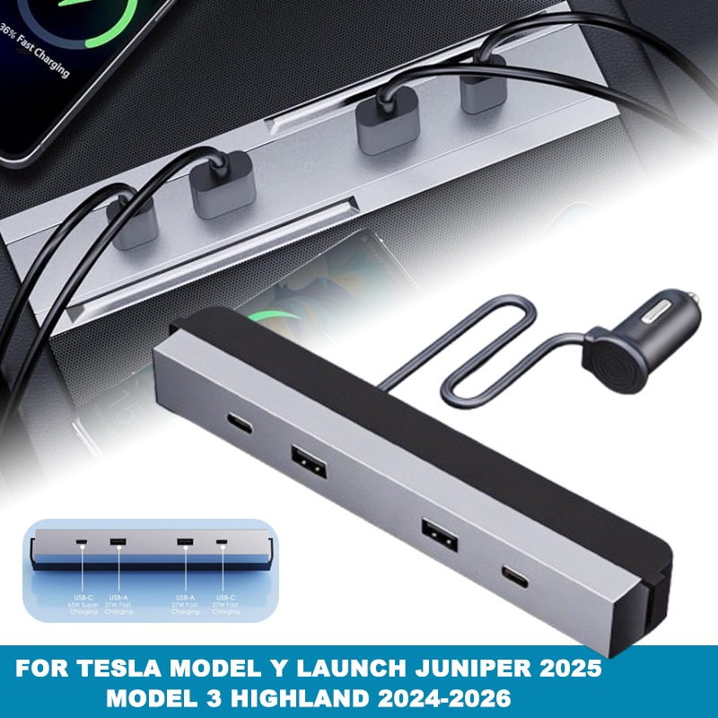 Adaptor Konsol Tengah Mobil Mu - Usb Hub Type C ulasan dan harga