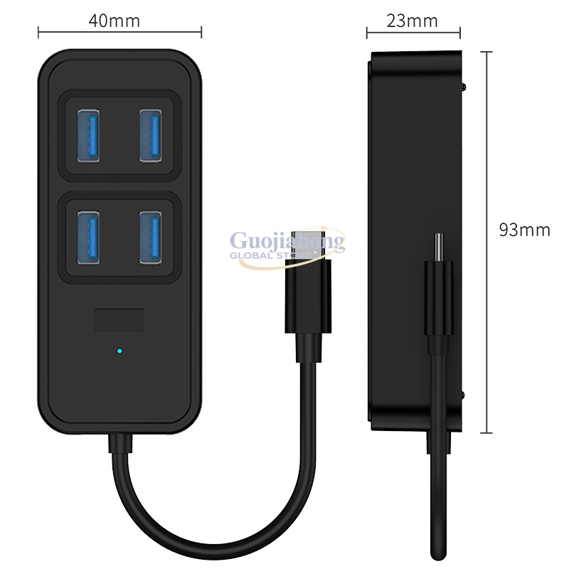 Hub USB3.0 lintas batas, break - Usb Hub Type C ulasan dan harga