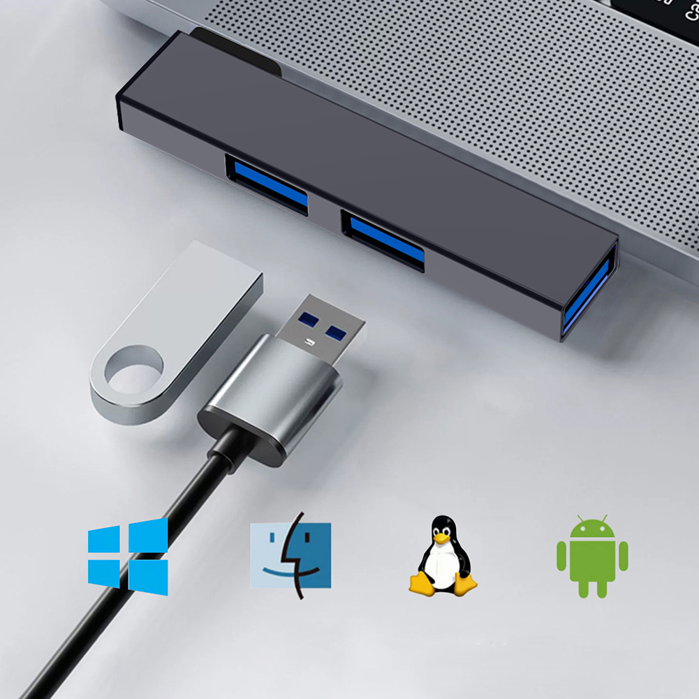 3 in 1 USB Docking Station OTG - Usb Hub Type C ulasan dan harga