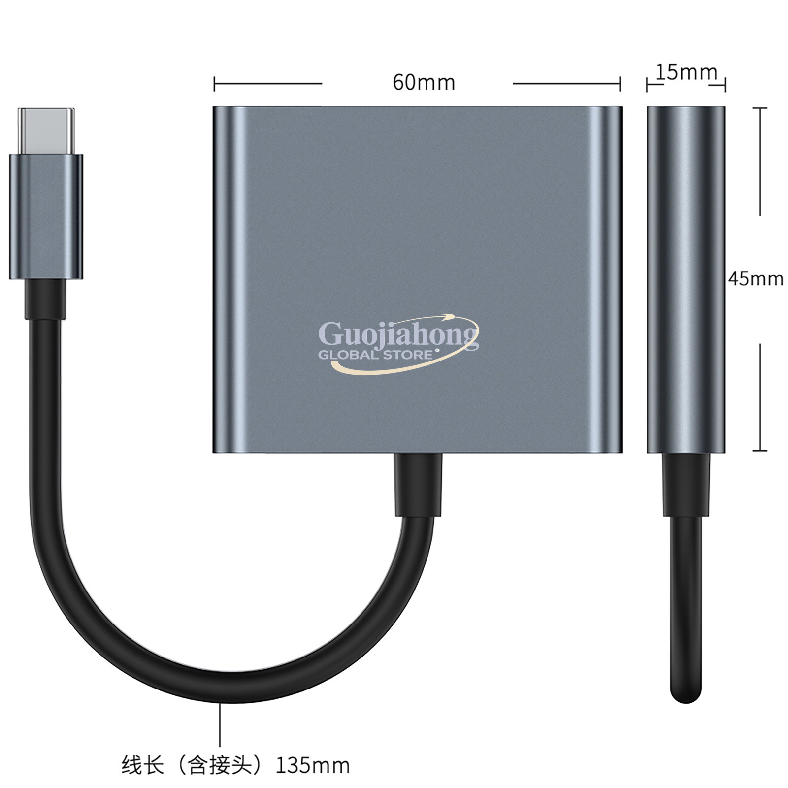 Docking station USB-C ke HD ti - Usb Hub Type C ulasan dan harga