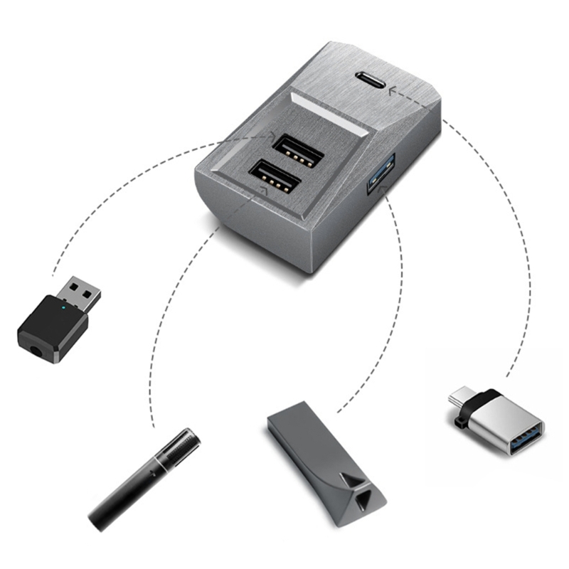 Stasiun untuk Kotak Sarung Tan - Usb Hub Type C ulasan dan harga